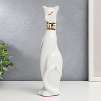 Сувенир керамика "Кошка египетская, белая" 23х5,5х6 см