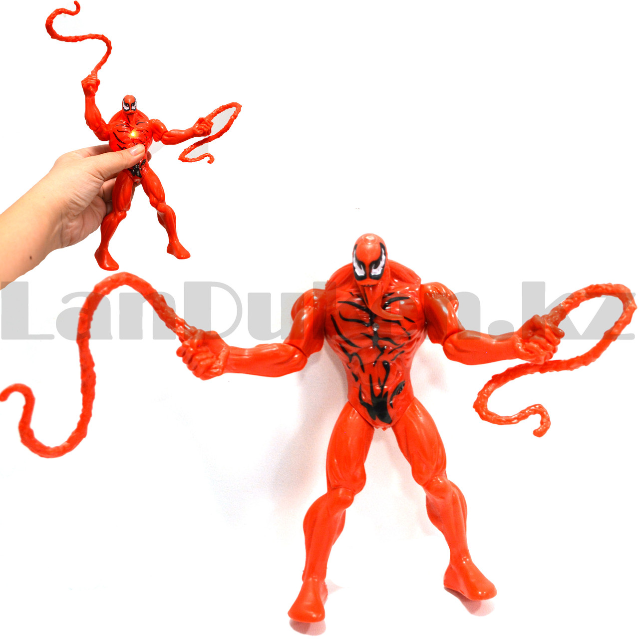 Детский набор фигурок Веном Venom с подвижными ногами и руками с светоэффектом 4 фигурки по 16 см - фото 9 - id-p96676007