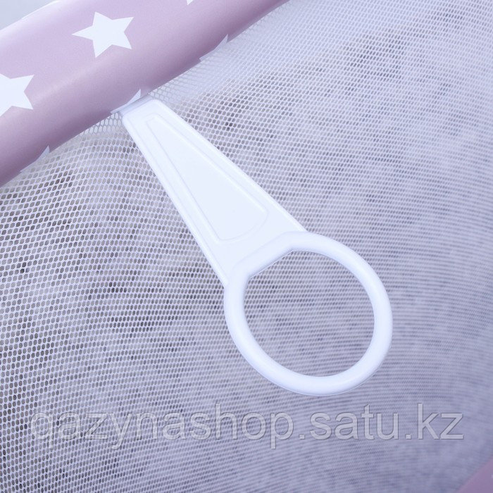 Манеж Polini kids Classic Звезды, цвет макиато-белый (id 96682107)