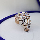 Позолоченное кольцо из серебра с фианитами SOKOLOV 93010592 позолота, фото 2