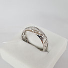 Резное кольцо из серебра SOKOLOV 94011176 покрыто  родием, фото 2