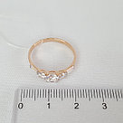 Кольцо из золочёного серебра с фианитами SOKOLOV 89010078 позолота, фото 3