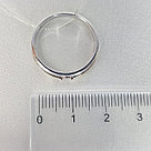 Кольцо из золочёного серебра с бриллиантом SOKOLOV 87010029 покрыто  родием, фото 3