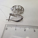 Серьги из серебра с алмазной гранью DIAMANT ( SOKOLOV ) 94-120-00719-1 покрыто  родием, фото 4