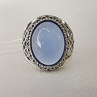 Серебряное кольцо с сапфиром иск. Красная Пресня 23610972-4