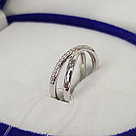 Кольцо из серебра с фианитами SOKOLOV 94012051 покрыто  родием, фото 2