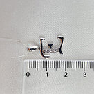 Подвеска-буква из серебра с фианитами SOKOLOV 94030452 покрыто  родием, фото 2