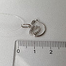 Серебряная подвеска птица SOKOLOV 94-130-00748-1 покрыто  родием, фото 2