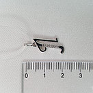 Подвеска-буква из серебра с фианитами SOKOLOV покрыто  родием 94031370, фото 2