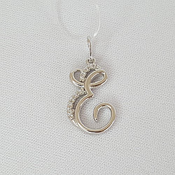 Подвеска из серебра с фианитами Diamant 94-130-01375-1 серебро с родием