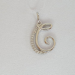 Подвеска из серебра с фианитами Diamant 94-130-01379-1 серебро с родием