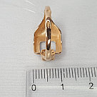 Кольцо из серебра  Фианит Aquamarine 68219А.6 позолота, фото 3