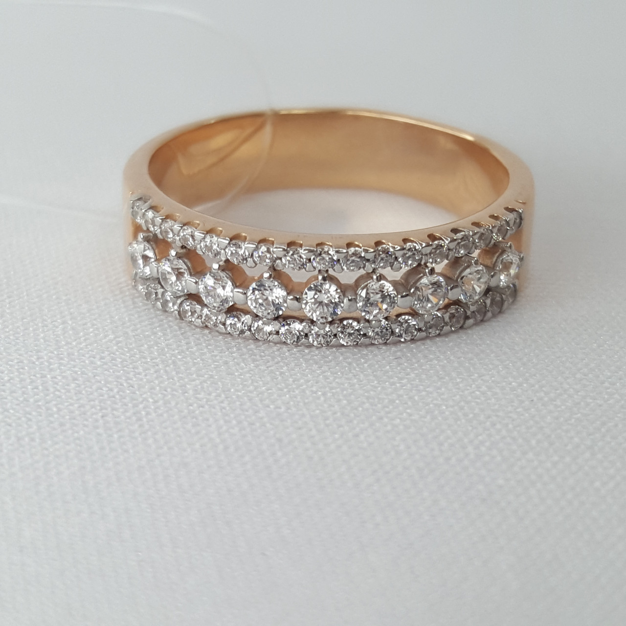 Серебряное кольцо Фианит Aquamarine 67207А.6