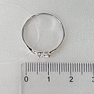 Кольцо из серебра с фианитами SOKOLOV покрыто  родием 94012237 размеры - 16,5 17 17,5 18 18,5 19 19,5, фото 3
