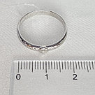 Кольцо из серебра с родированием с бриллиантом и фианитами SOKOLOV 87010044 покрыто  родием, фото 3