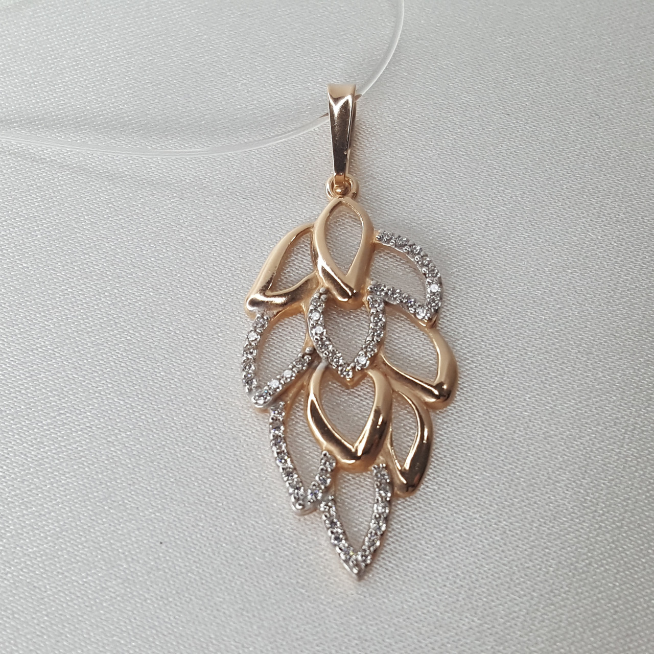 Подвеска AQUAMARIN серебро с позолотой 22692А.6