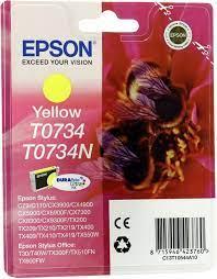 Картридж Epson T07344A, yellow, 475 pages