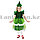 Костюм детский карнавальный Елочка с шапочкой зеленый с меховой оторочкой, фото 3