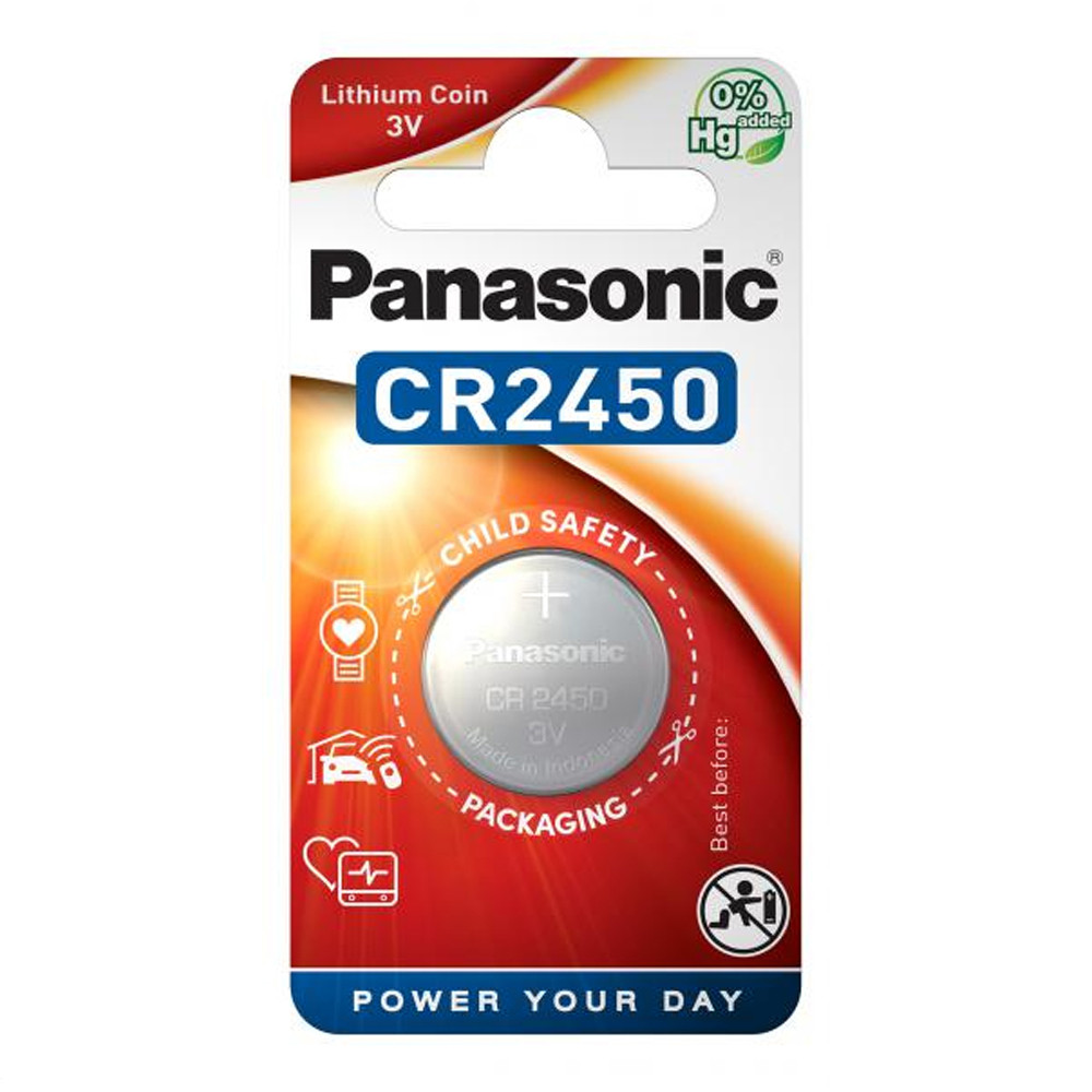 Батарейка дисковая литиевая Panasonic Power CR2450/B1