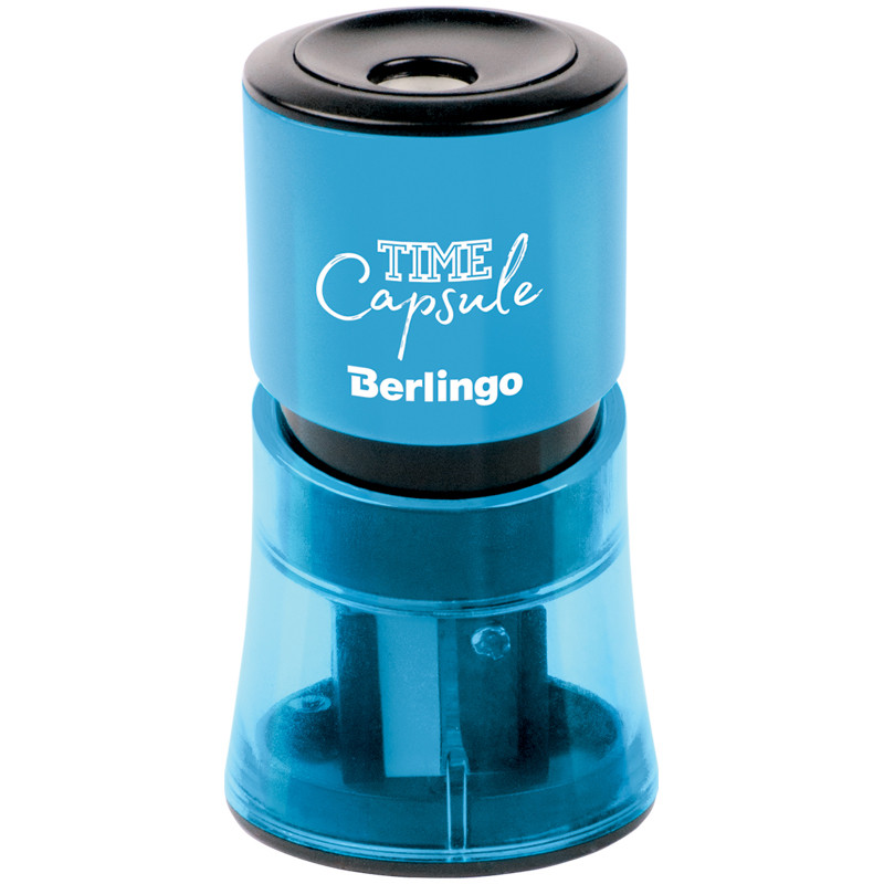 Точилка пластиковая Berlingo "TimeCapsule", 2 отверстия, контейнер, ассорти - фото 1 - id-p96703971