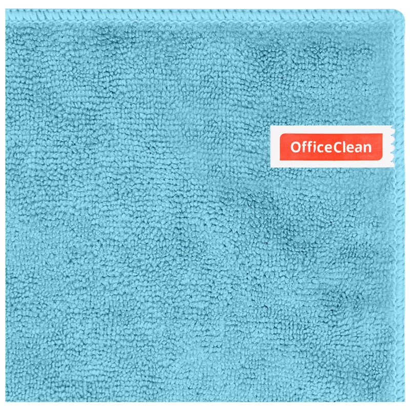 Тряпка для мытья пола OfficeClean "Премиум", голубая, микрофибра, 70*80см, индивид. упаковка - фото 3 - id-p96708112