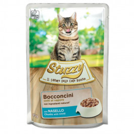 Консервы STUZZY BOCCONCINI CAT для взрослых кошек с треской в соусе