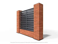 Металлический забор жалюзи