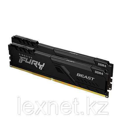 Комплект модулей памяти Kingston FURY Beast KF432C16BB1K2/32 DDR4 32GB (Kit 2x16GB) 3200MHz, фото 2