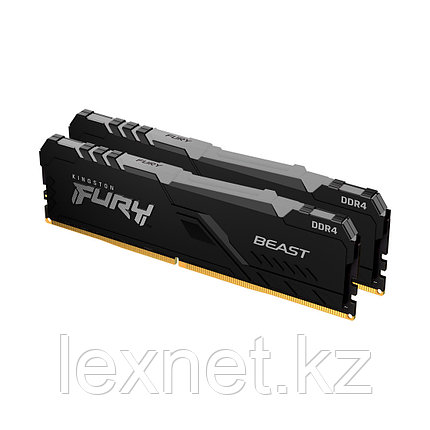 Комплект модулей памяти Kingston FURY Beast RGB KF432C16BB1AK2/32 DDR4 32GB (Kit 2x16GB) 3200MHz, фото 2