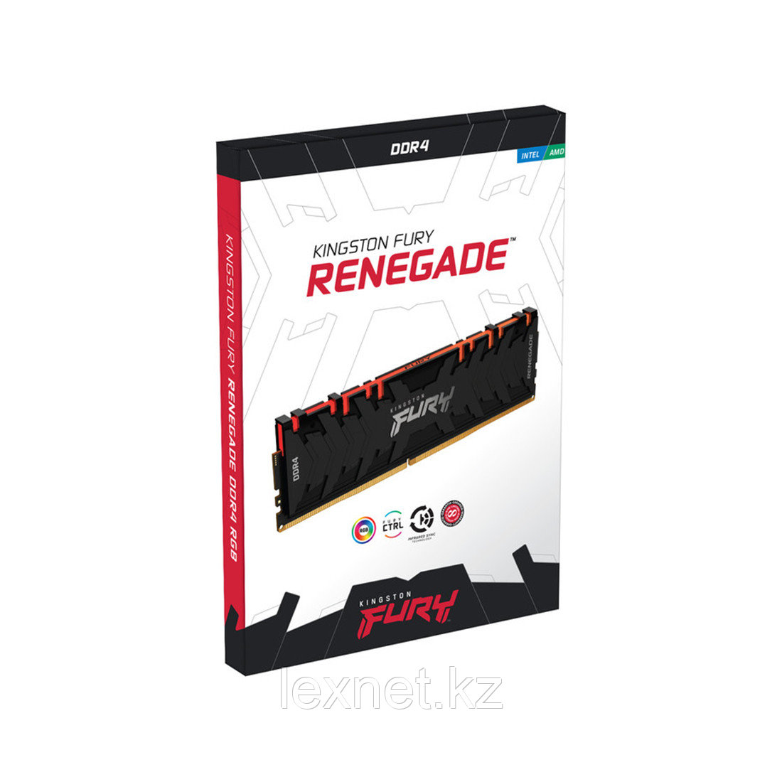 Комплект модулей памяти Kingston FURY Renegade RGB KF432C16RBAK2/16 DDR4 16GB (Kit 2x8GB) 3200MHz