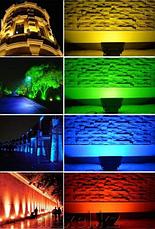 Светодиодный прожектор RGB 200 Вт. Прожектор цветной, прожектор разноцветный, прожектор меняющий цвета., фото 3