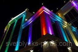 Светодиодный RGB прожектор 50 Вт. Прожектор цветной, прожектор разноцветный, прожектор меняющий цвета., фото 2
