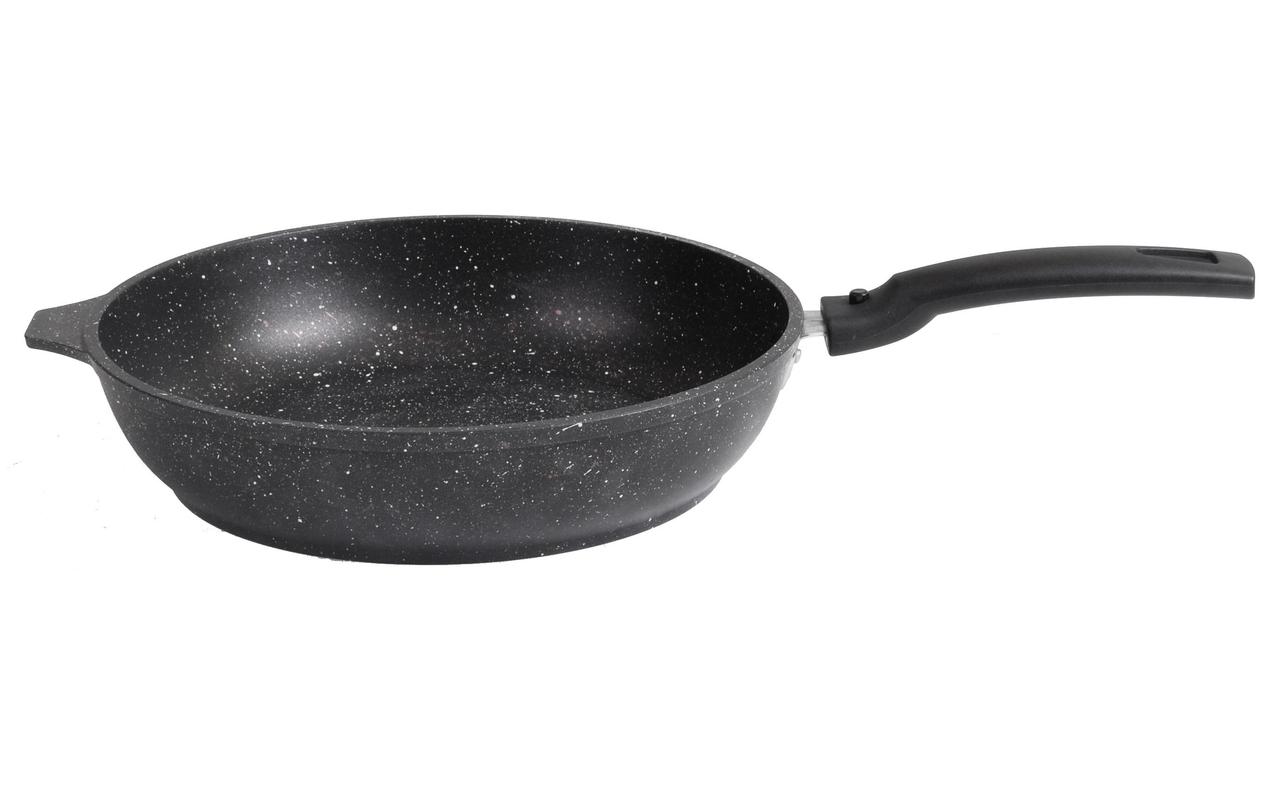 Сковорода со съемной ручкой Kukmara Мраморная смт246а, 24 см, антипригарное покрытие, фото 1