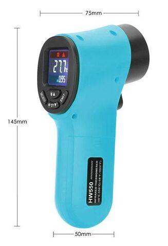 Пирометр-термометр лазерный цифровой бесконтактный с ЖК-дисплеем HW550 {-50 550 } (Голубой) - фото 3 - id-p96731423