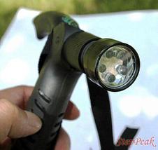 Трекинговые палки телескопические с Т-образной ручкой и фонариком NECASIL 4STEPS {AntiShock, 50-110см}, фото 5