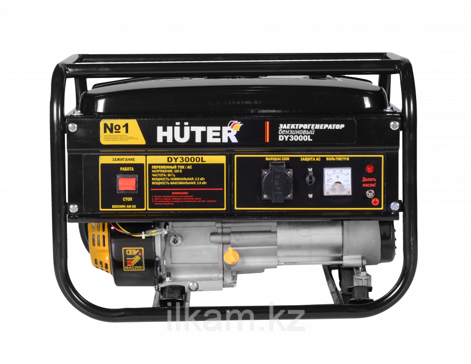 Портативный бензиновый генератор HUTER DY3000L - фото 3 - id-p96731905