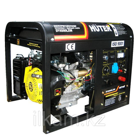Портативный бензиновый генератор HUTER DY6500LXW с функцией сварки - фото 1 - id-p96733389
