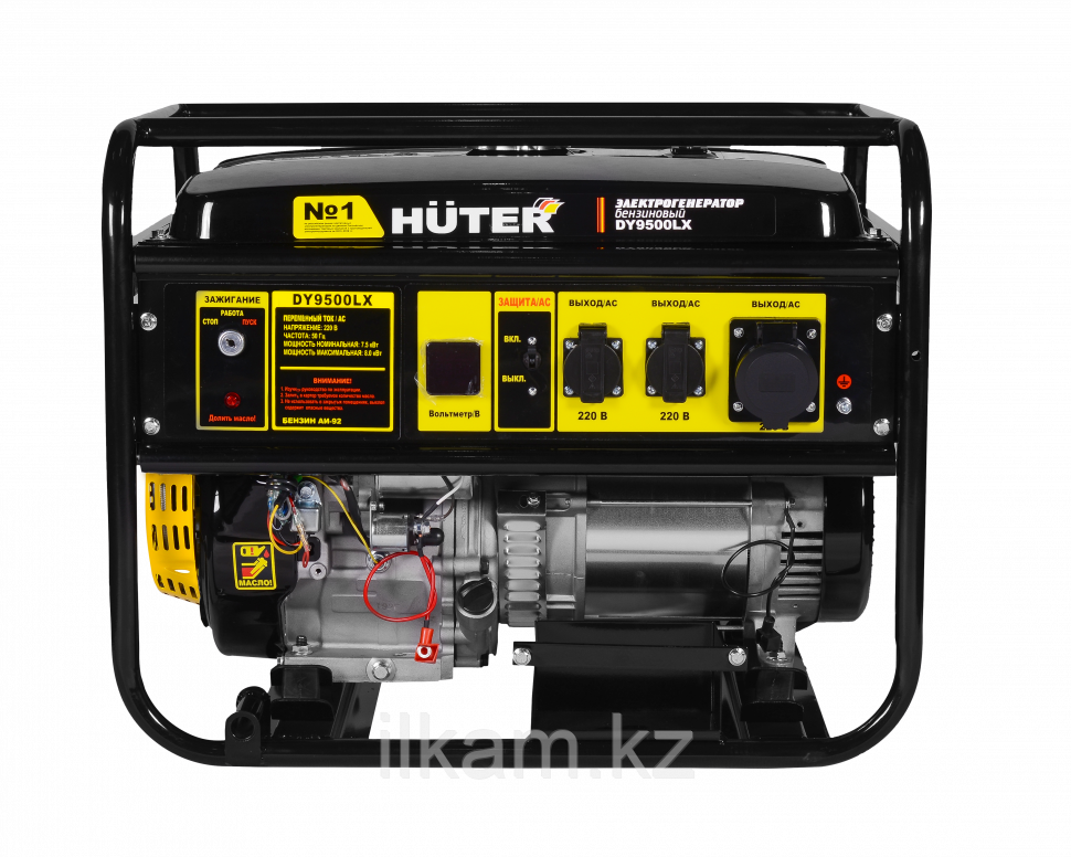 Портативный бензиновый генератор HUTER DY9500LX - фото 2 - id-p96733422