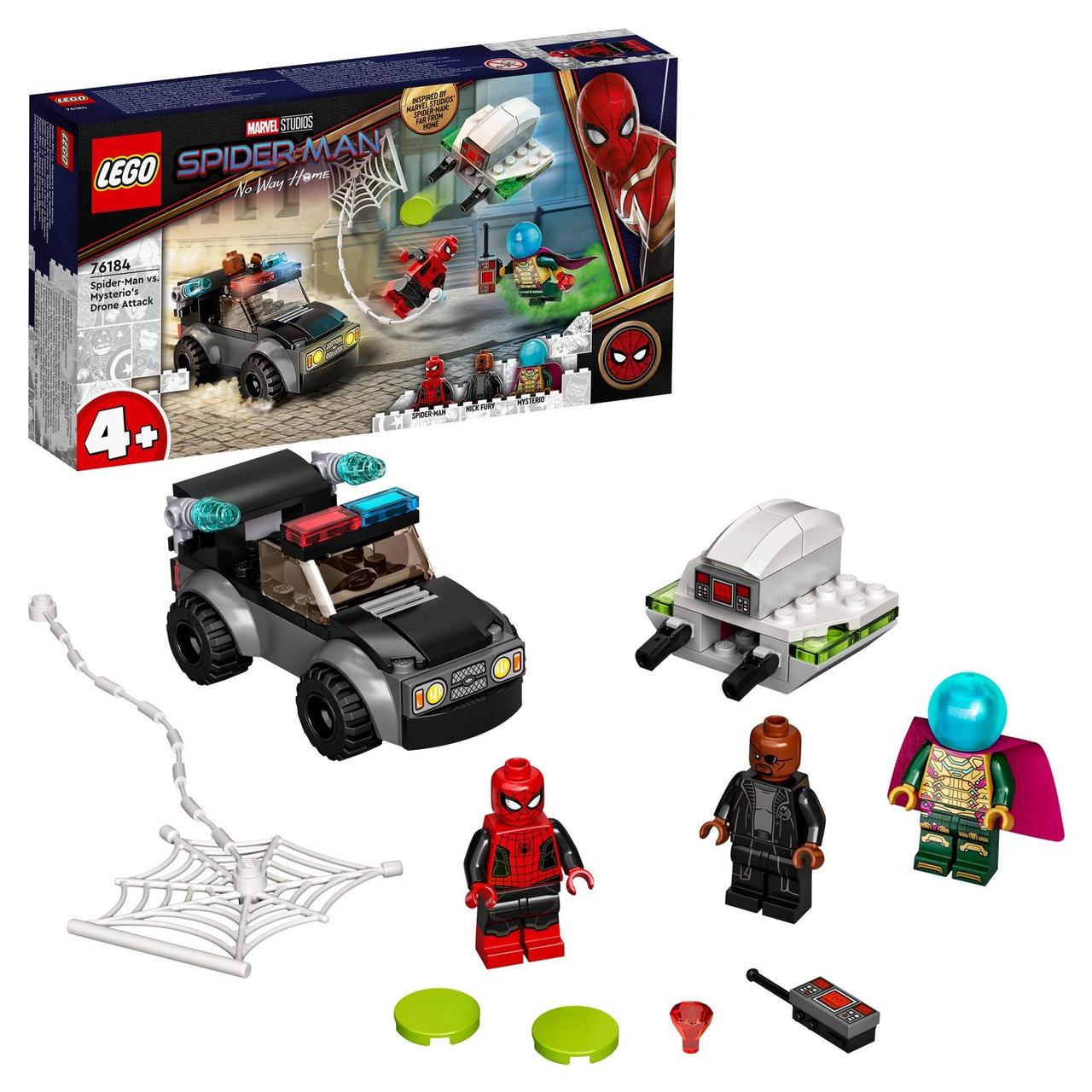 76184 Lego Marvel Человек-паук против атаки дронов Мистерио, Лего Супергерои Marvel - фото 3 - id-p96733439