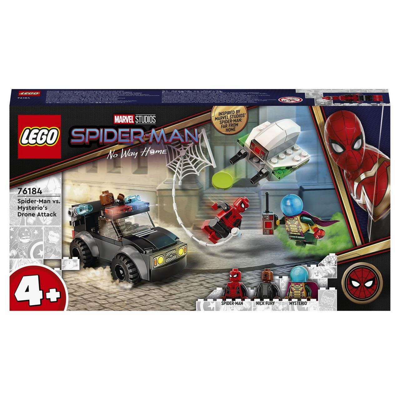 76184 Lego Marvel Человек-паук против атаки дронов Мистерио, Лего Супергерои Marvel - фото 1 - id-p96733439