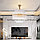 Итальянский дизайн подвесной люстры для высоких / низких потолков в золотом цвете, код 21019-60, фото 2