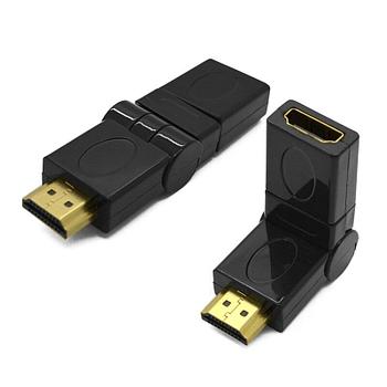 Переходник HDMI - HDMI мама-папа паворотный