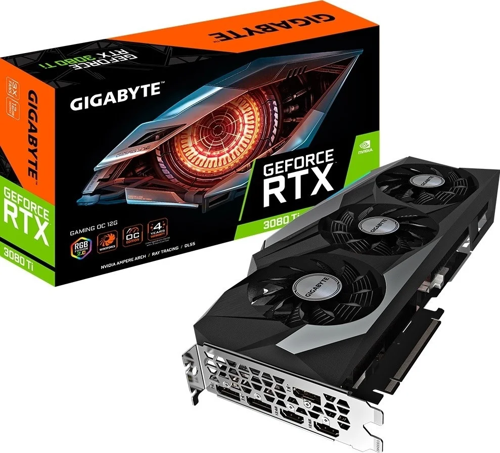 Видеокарта Gigabit Geforce rtx 3080 ti gaming oc 12 gb