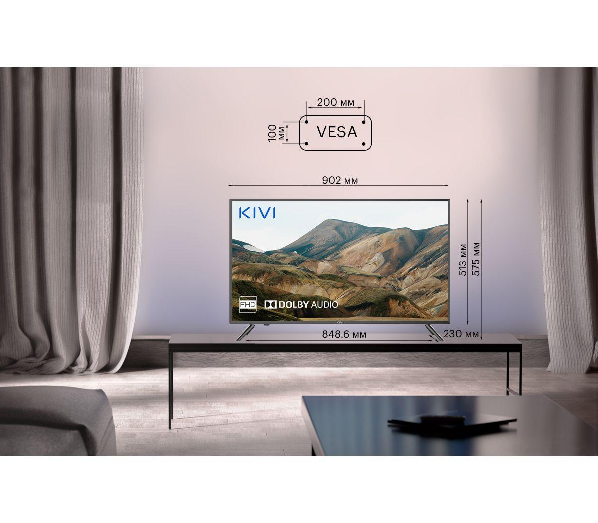 Телевизор KIVI 40F500LB 40" FULL HD DVB-T2/C NON-SMART ЧЕРНЫЙ - фото 4 - id-p96740851