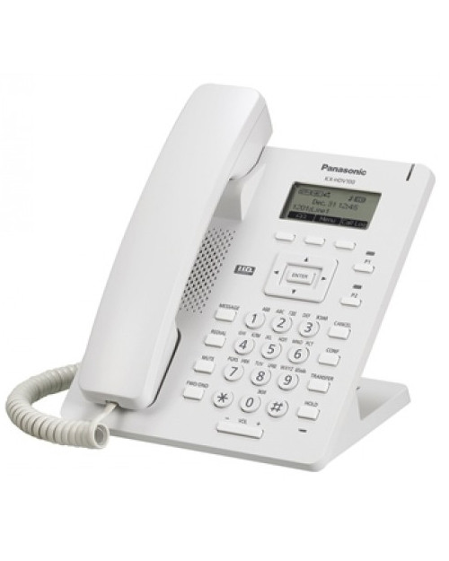 Проводной SIP-телефон Panasonic KX-HDV100RU, белый - фото 1 - id-p96746966