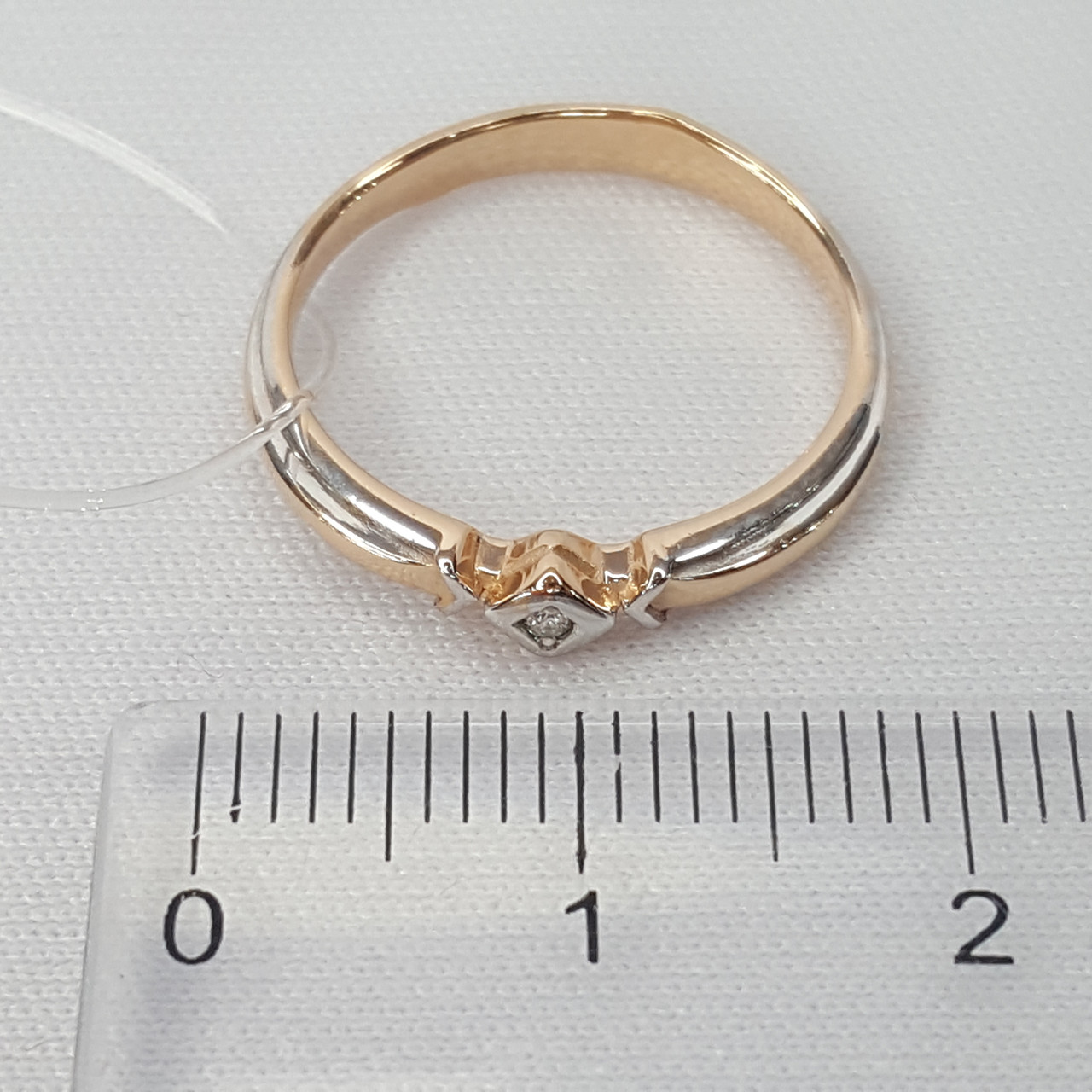 Серебряное кольцо Бриллиант Aquamarine 060108.6 позолота - фото 3 - id-p96747135