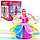Музыкальная танцующая игрушка принцесса с подсветкой с розовыми волосами, фото 3