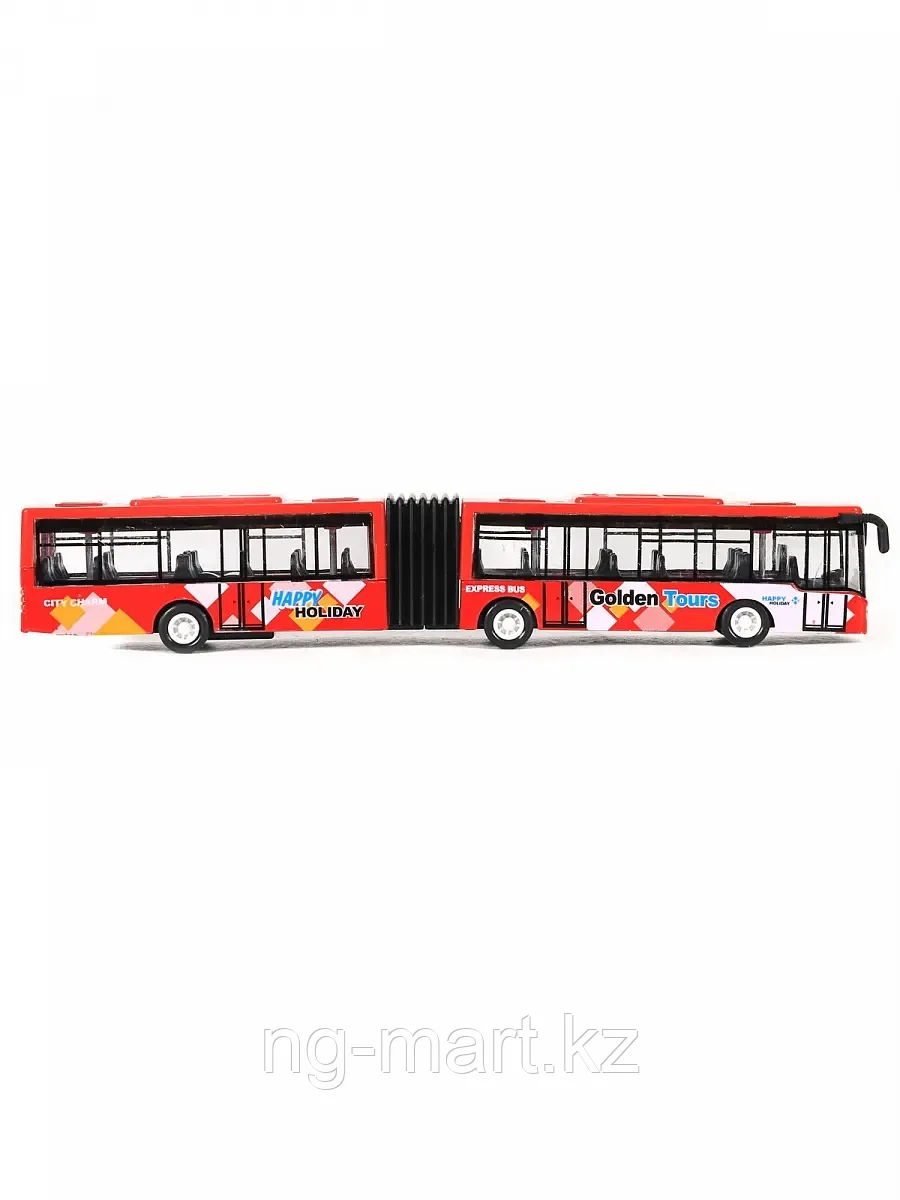 Модель автобуса с гармошкой 22см инерция 632-29 - фото 2 - id-p96758156