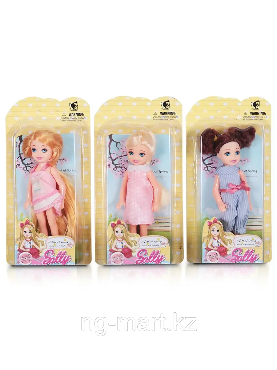 Кукла - мини 7752-А/С Девочка в ассортименте на блистере