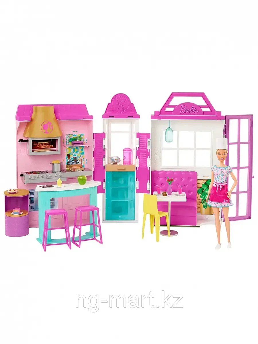 Игровой набор Barbie HBB91 Гриль -ресторан с куклой - фото 1 - id-p96757285